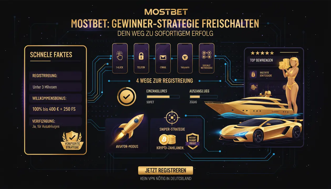 Mostbet Anmeldung